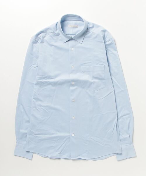 ★即決★ < UNITED ARROWS > COZY PLATING JSY WD シャツ ブルー ユナイテッドアローズ拍卖