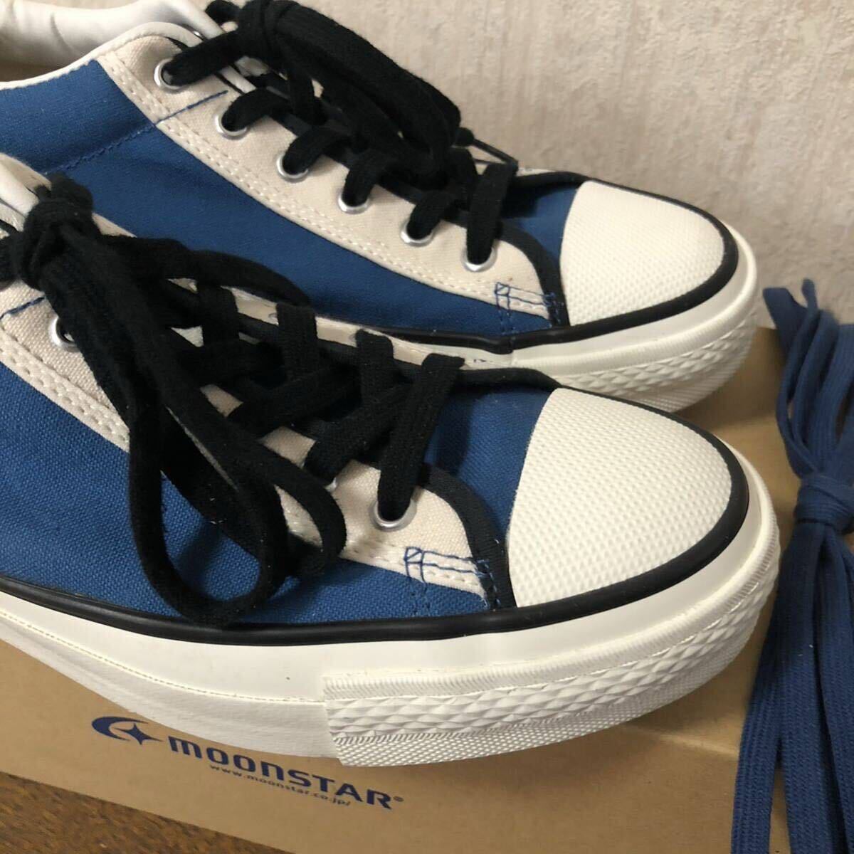 極美品 MOONSTAR × fennica WATTS INDIGO BLUE US8.0 ムーンスター フェニカ 別注 モデル拍卖