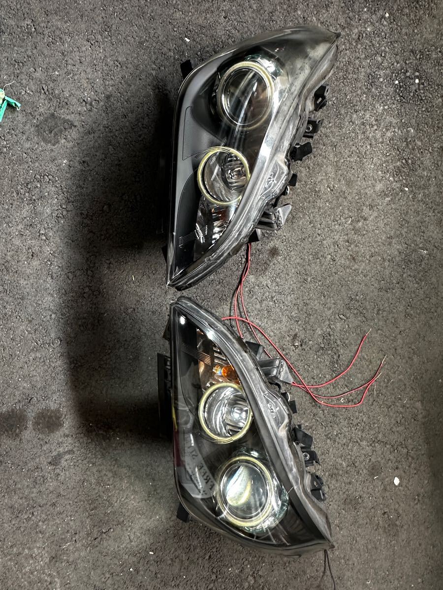 フーガハイブリッド ヘッドライト 左右セット ヘッドランプ hy51 イカリング 日産拍卖