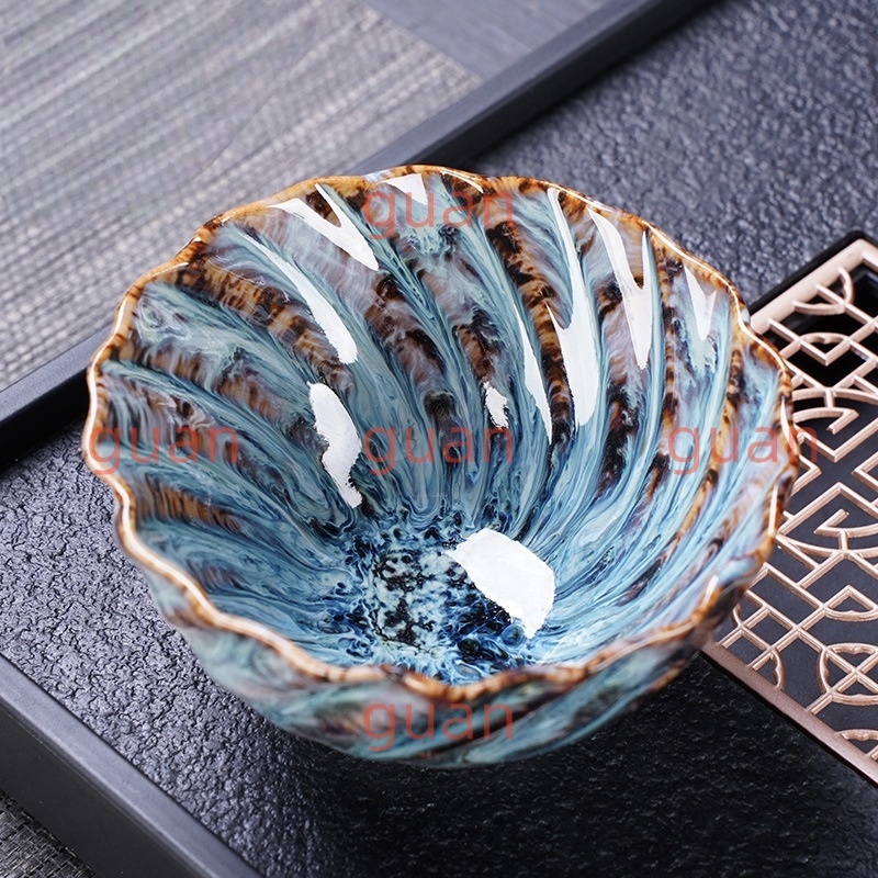 抹茶碗 抹茶茶碗 天目茶碗 曜変天目茶碗 茶道具 お茶碗 国宝 茶道 茶碗 窯変天目茶碗 油滴天目 茶道具 茶器 陶芸用品 A012拍卖