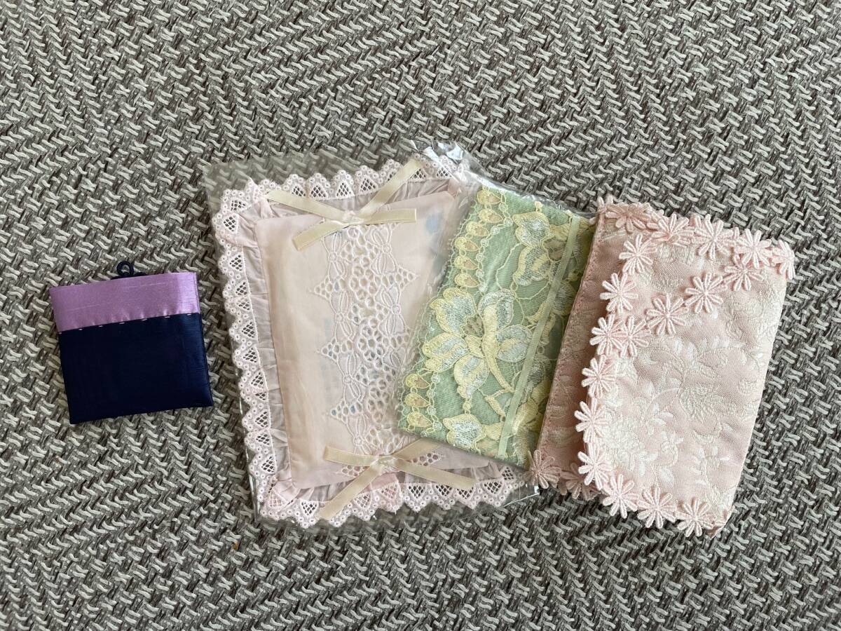 ポケットティッシュケース レース 手鏡 4点セット拍卖