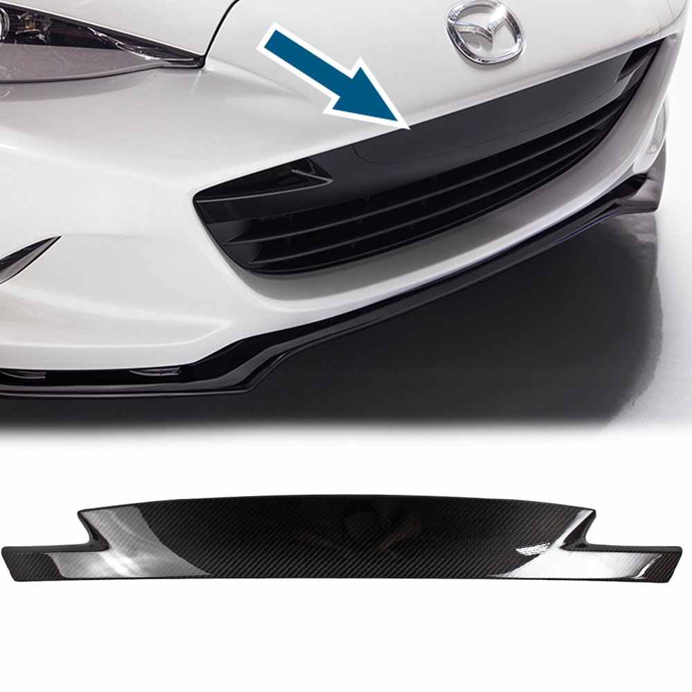 2016-2024 マツダ MX-5 ロードスター ND RF MIATA 本物のカーボン フロントバンパー グリルカバー トリム テープ付き拍卖