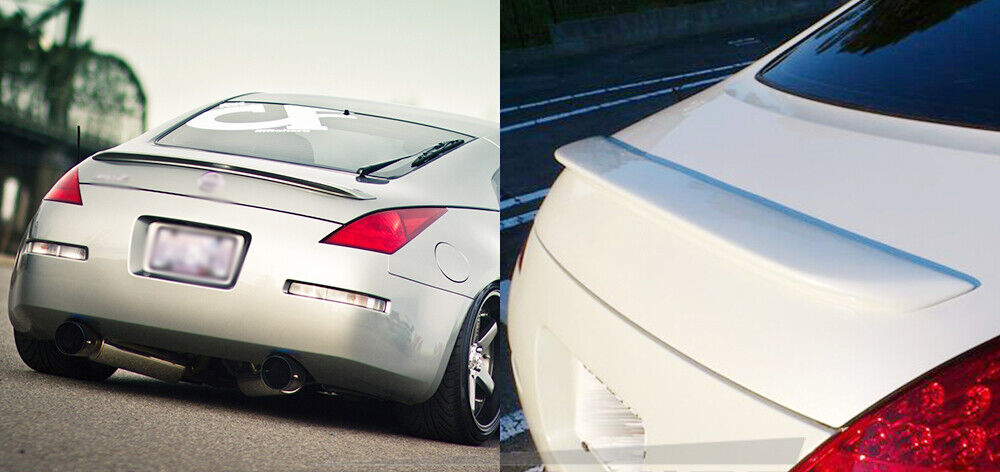 *在庫有即発送* 2003-2008 日産 350Z フェアレディZ Z33 クーペ #QX1塗装済 (ホワイトパール) リアスポイラー トランクスポイラー OE拍卖