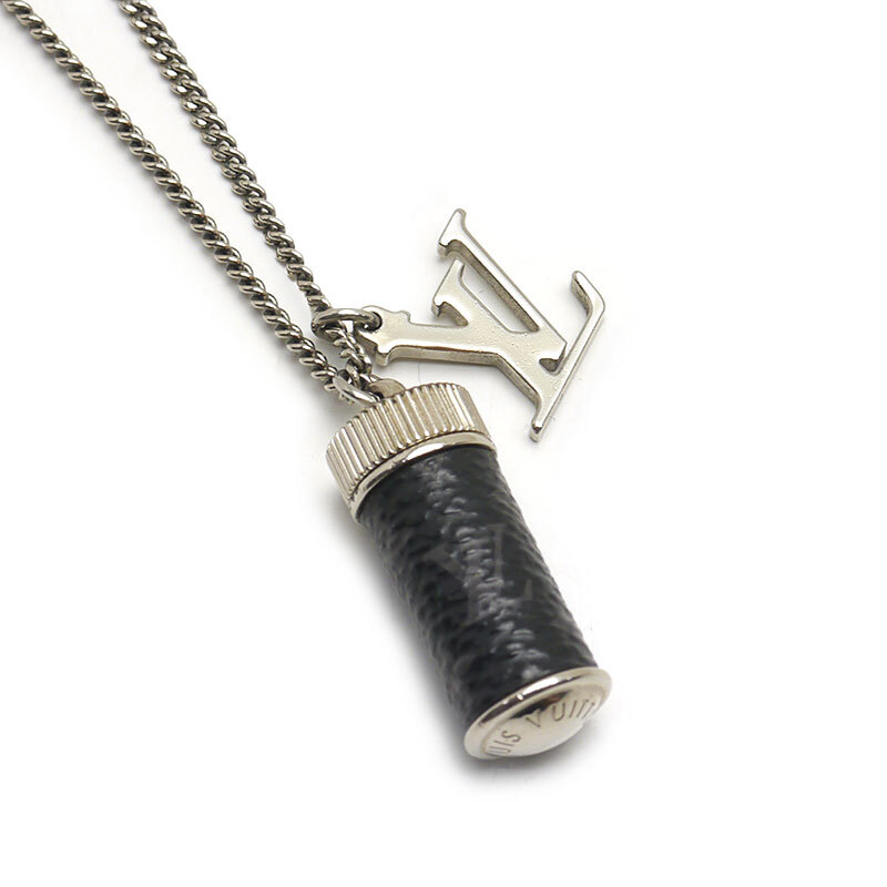 ルイヴィトン Louis Vuitton LV コリエ チャームズ モノグラムエクリプス ネックレス M63641拍卖