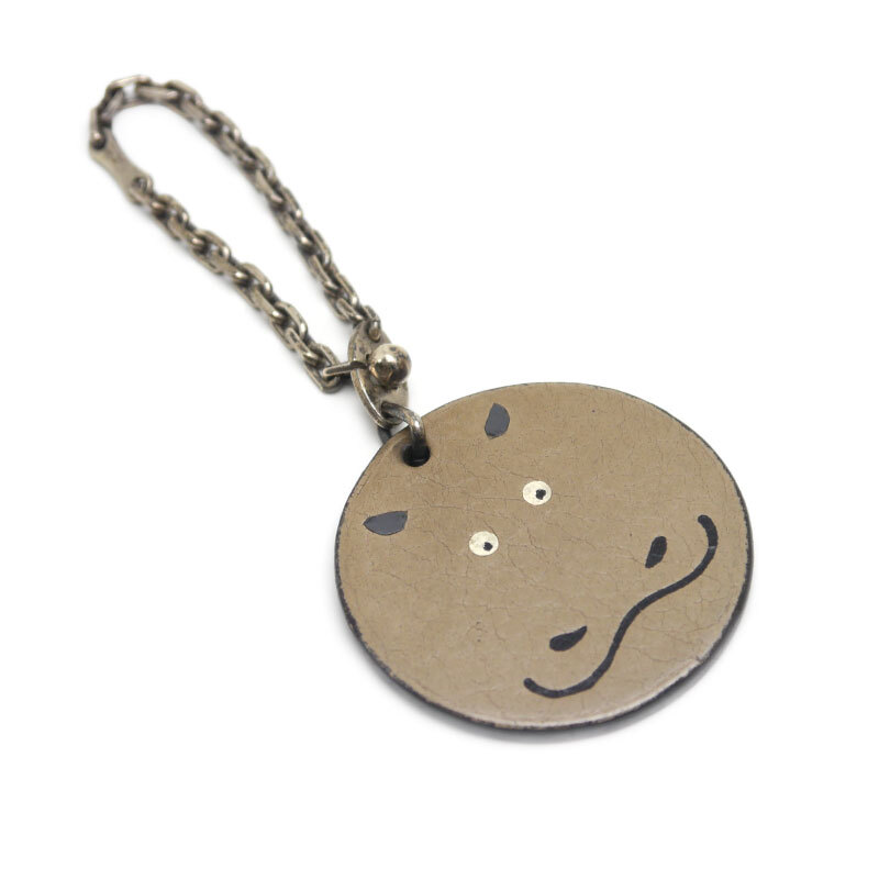 エルメス HERMES キーホルダー バッグチャーム アニマルチャーム カバ グレー系拍卖