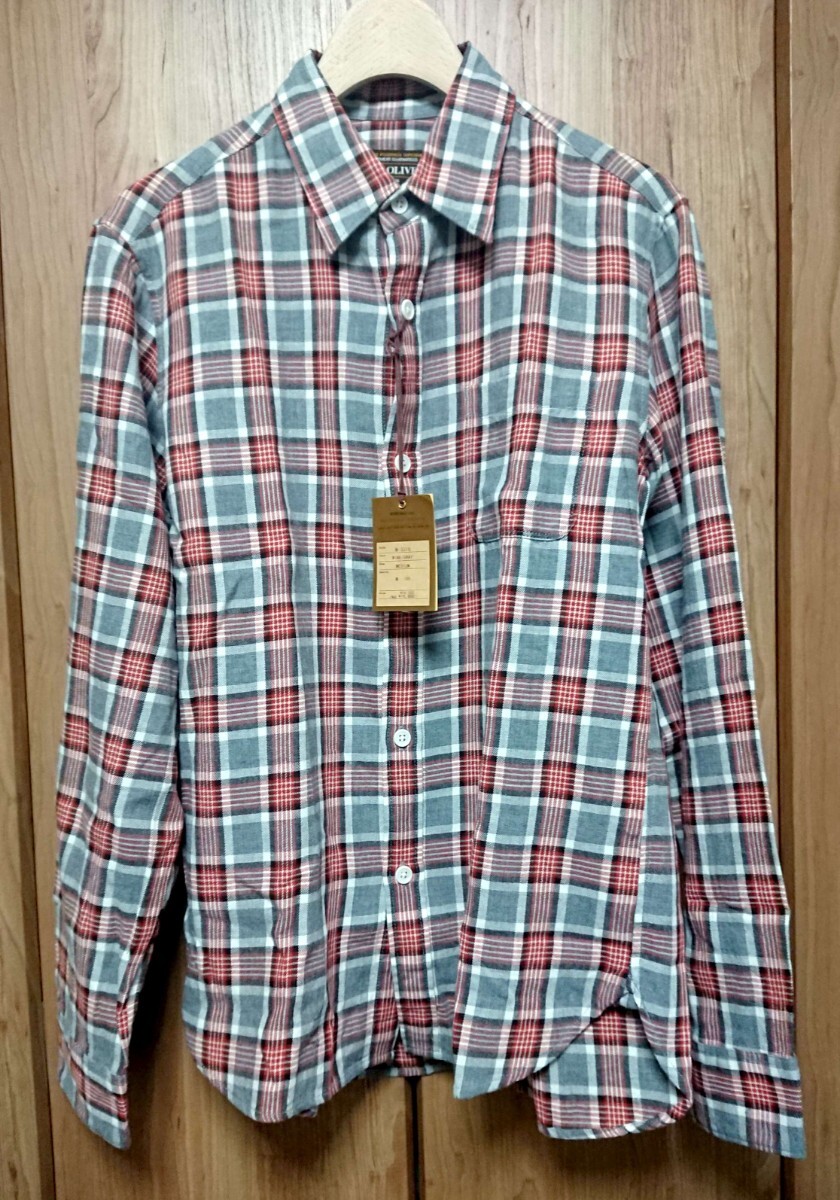 MR.OLIVEミスターオリーブ★長袖チェックシャツ★サイズM★未使用新品拍卖