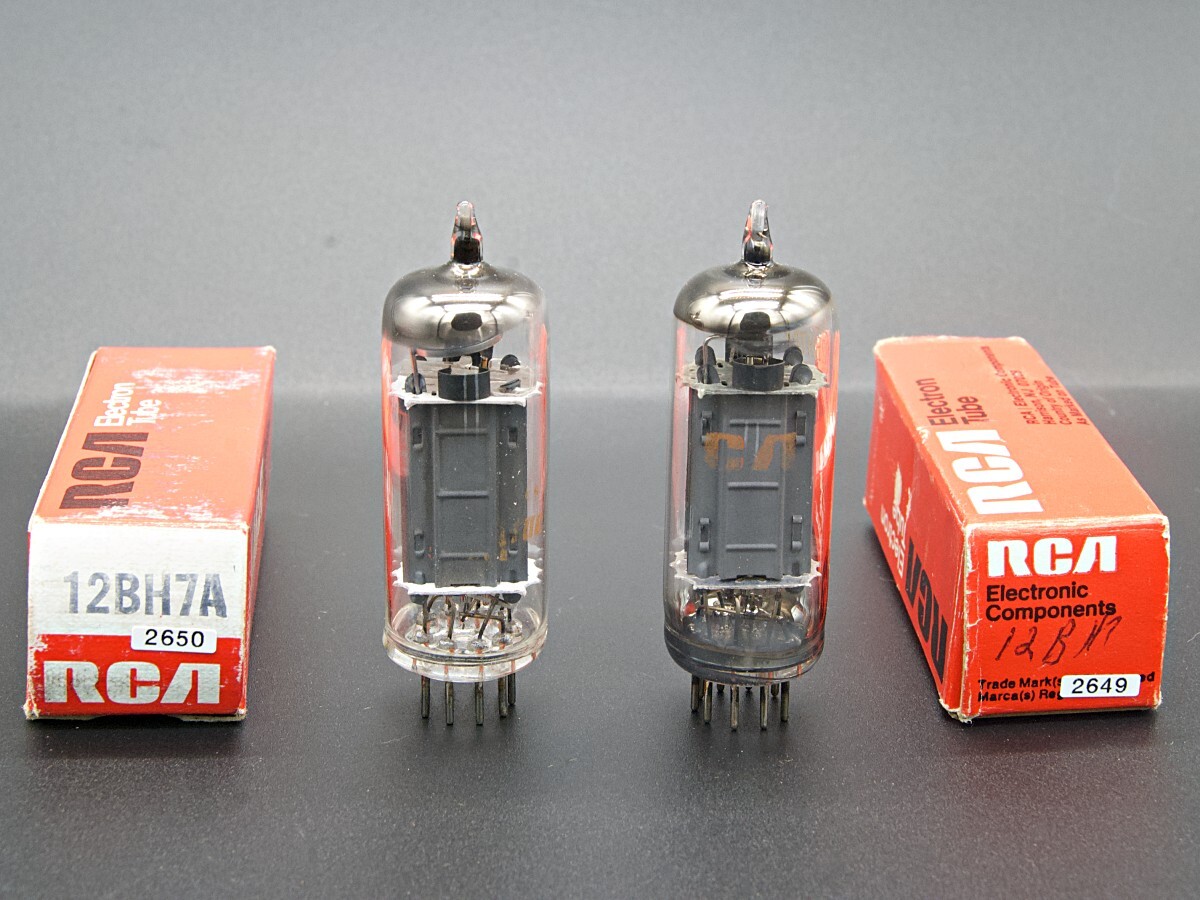 ♪♪RCA 12BH7A 良品ペア #2649、RCAビンテージ♪♪拍卖