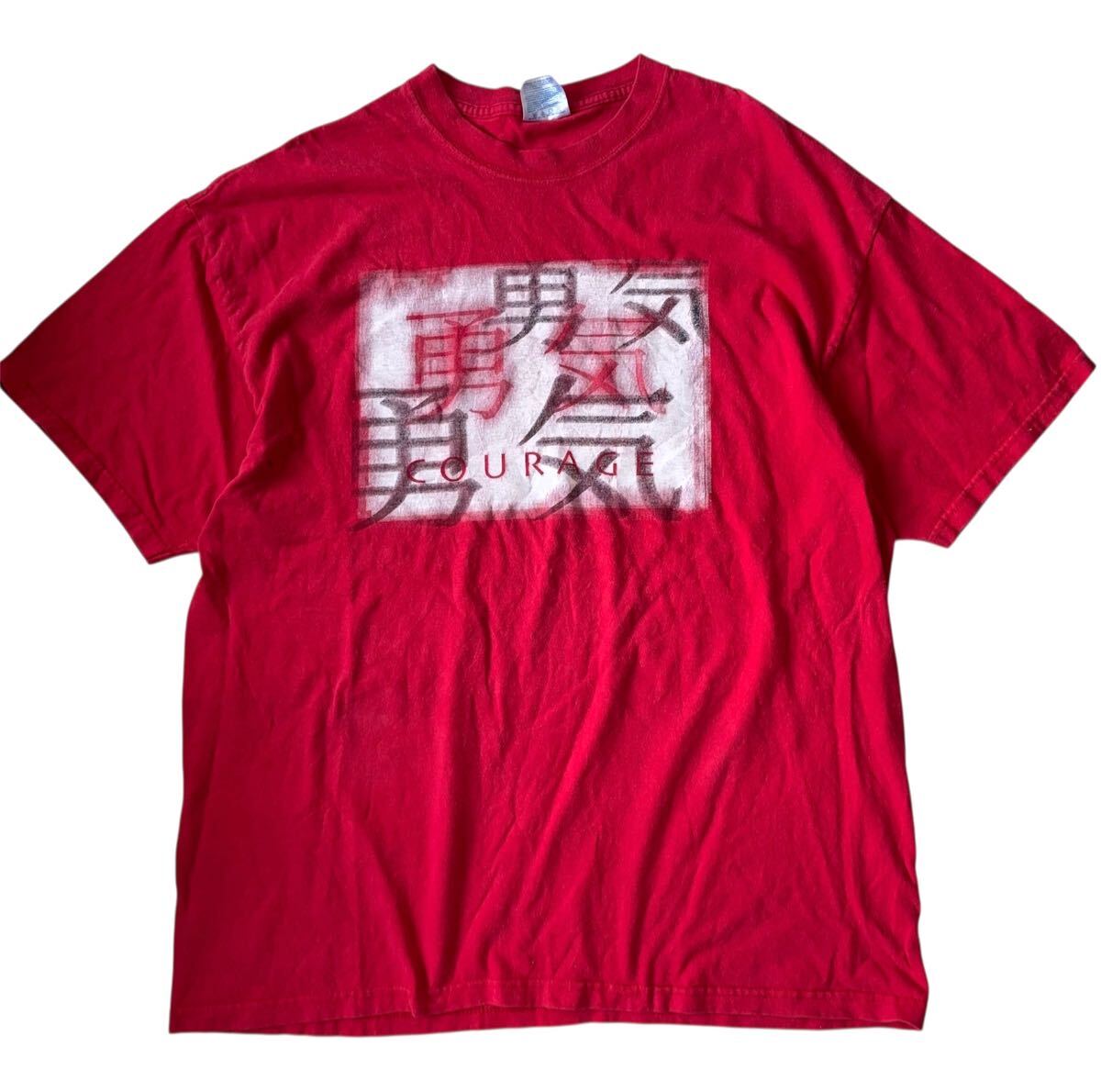 00s Hanes 漢字 プリント Tシャツ XL アメリカ古着 ヘインズ 半袖拍卖