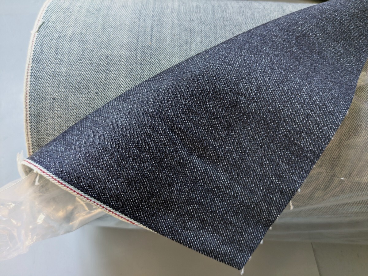 訳あり 産地 岡山県 井原デニム セルヴィッチインディゴデニム 79cm幅 11.2oz 47.5m巻 生地 日本製 denim 3SFVS拍卖