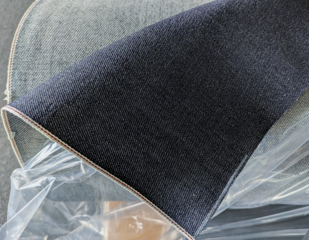 訳あり 産地 岡山県 井原デニム コットン100% インディゴセルヴィッチデニム 80cm幅 12oz 50m巻 生地 日本製 国産 denim 765 拍卖