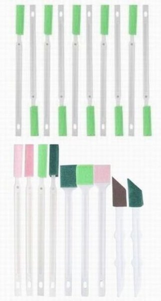 隙間のお掃除に 掃除棒 すきまブラシ やすり付き棒 大ブラシ 19本セット エアコンのローラー ほこり掃除 へら付き 家電の隙間拍卖