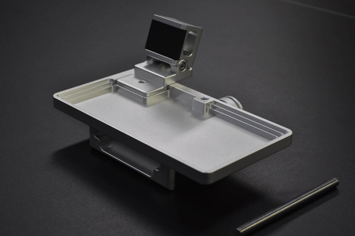 左利き用 アルミ削り出しへらお膳 角度調整角木式 シルバー拍卖