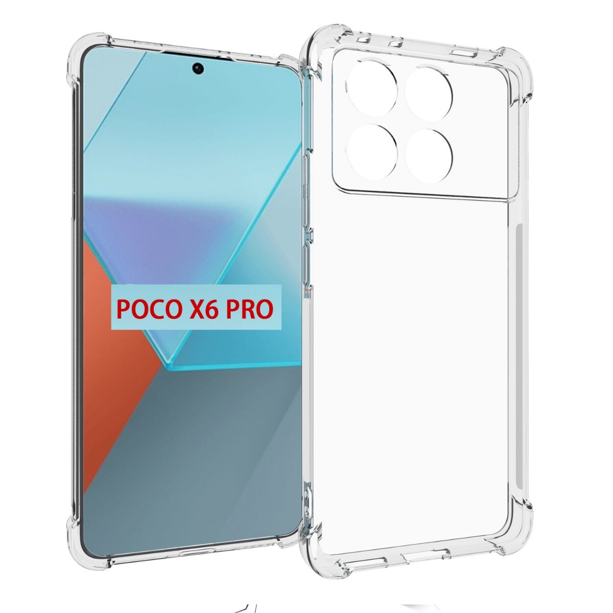 【強化版】シャオミ Xiaomi POCO X6 PRO TPU素材クリアケース 4角+カメラ部分もカバータイプ 内側はマイクロドット加工拍卖