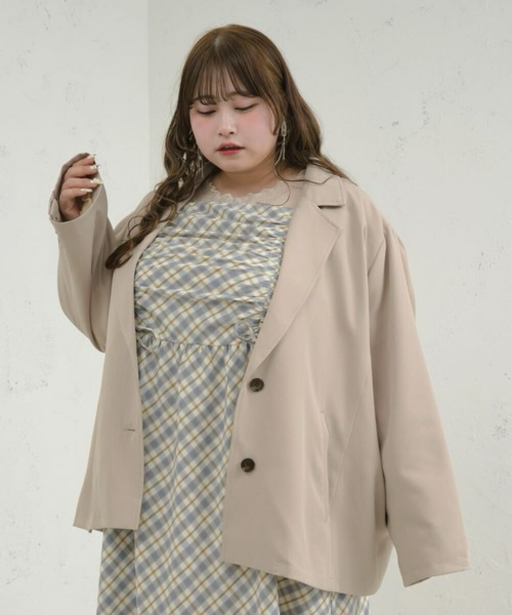 Louiosy 無地&チェック柄 テーラードジャケット L L拍卖