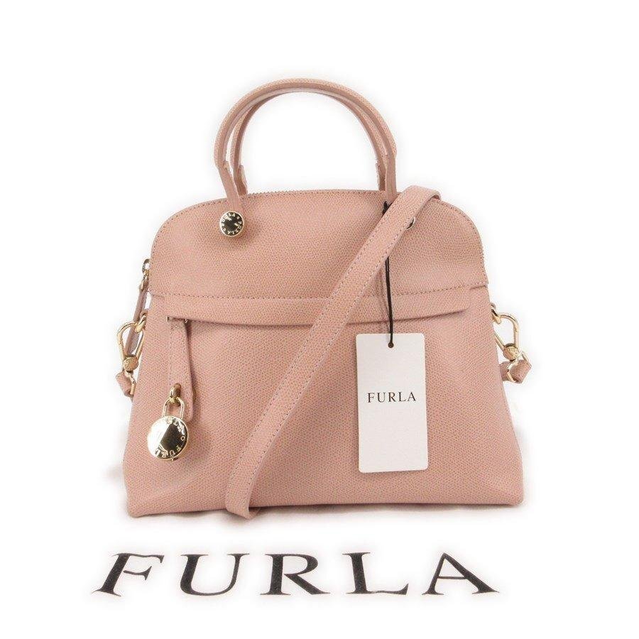 送料無料 美品 フルラ FURLA ショルダーバッグ トートバッグ パイパー PIPER 2WAY レザー 伊製 レディース拍卖