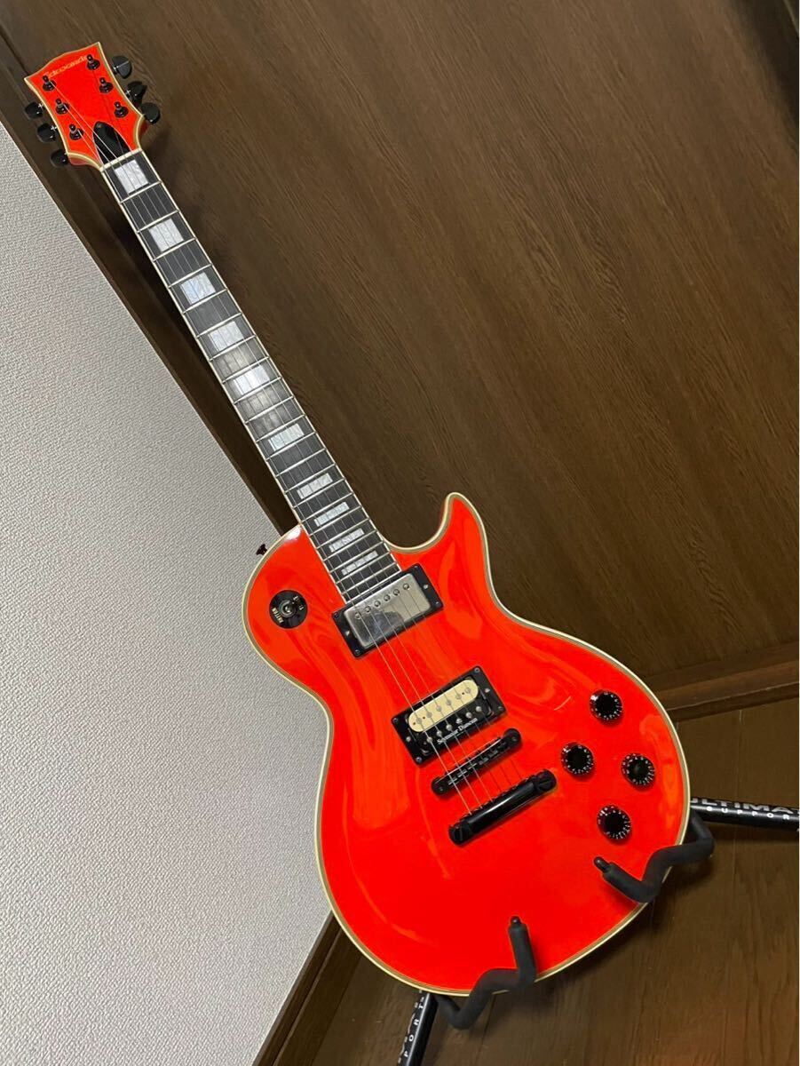 激レア 販売終了品 Edwards エドワーズ レスポール E-LP-85CD オレンジ拍卖