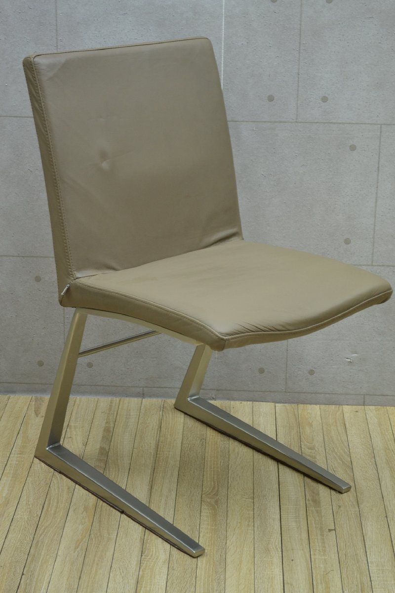 W1399■Bo Concept ボーコンセプト■ダイニングチェア■Mariposa Deluxe マリポーサ デラックス■レザー 本革シート■椅子 チェア拍卖