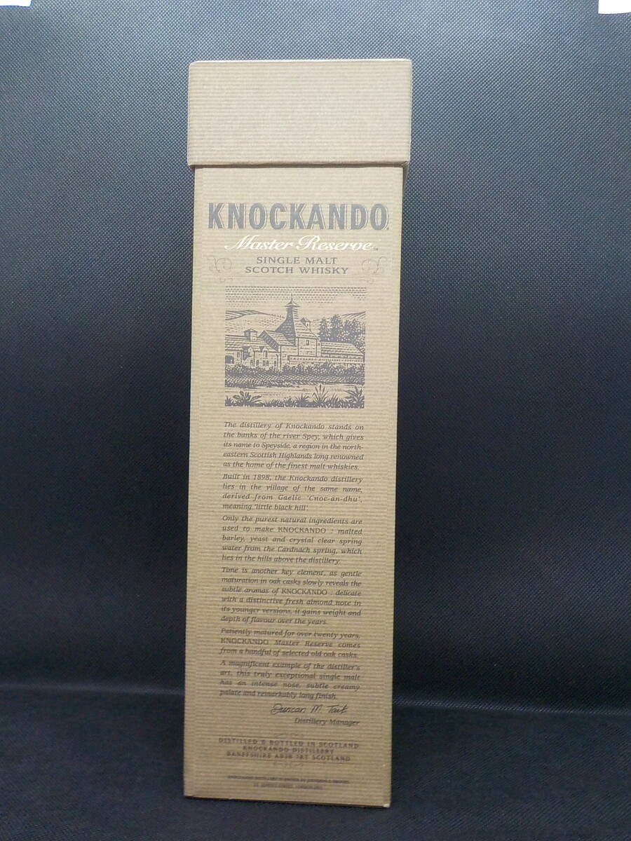 ★未開封★ノッカンドゥ 21年★knockando 21years★マスターリザーヴ★700ml★43度★SpeysideMalt Single Malt Scotch Whisky★拍卖