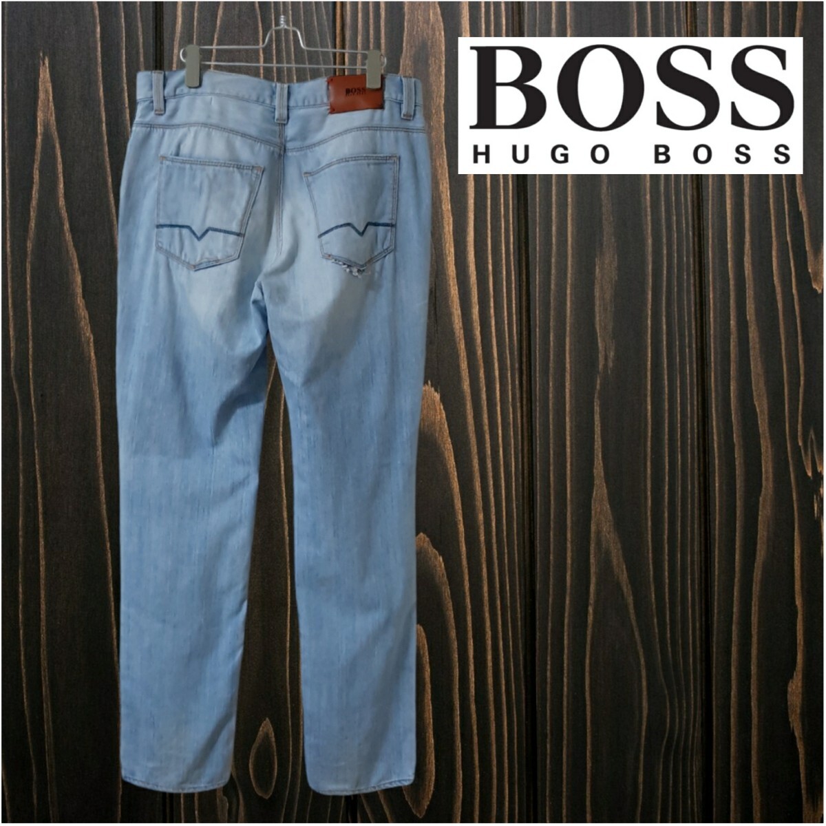 購入3万円 HUGO BOSS ヒューゴボス ダメージ加工デニム W34 パンツ拍卖
