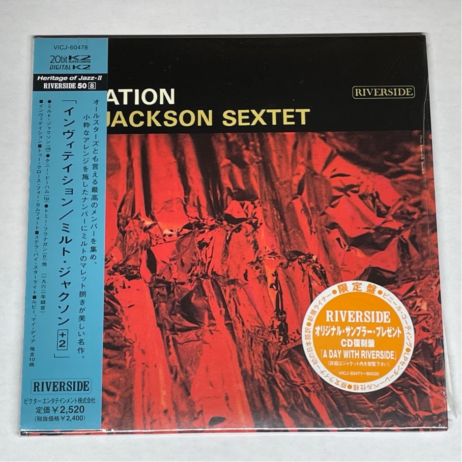 インヴィテイション ミルト・ジャクソン シュリンク帯付 ジャズ 紙ジャケ VICJ-60478 20bit K2 CD拍卖
