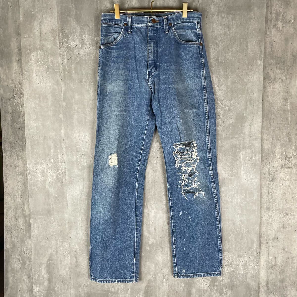 【USA製】Wrangler 13MXZストレートデニム W33 90's ジーンズ ジーパン ラングラー アメカジ パンツ拍卖