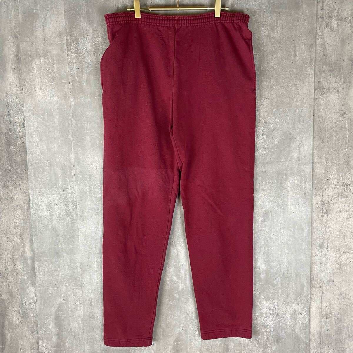 【USA製】LAND'S END スウェットパンツ バーガンディ ストレッチ ランズエンド 90's 着心地◎ ビンテージ拍卖