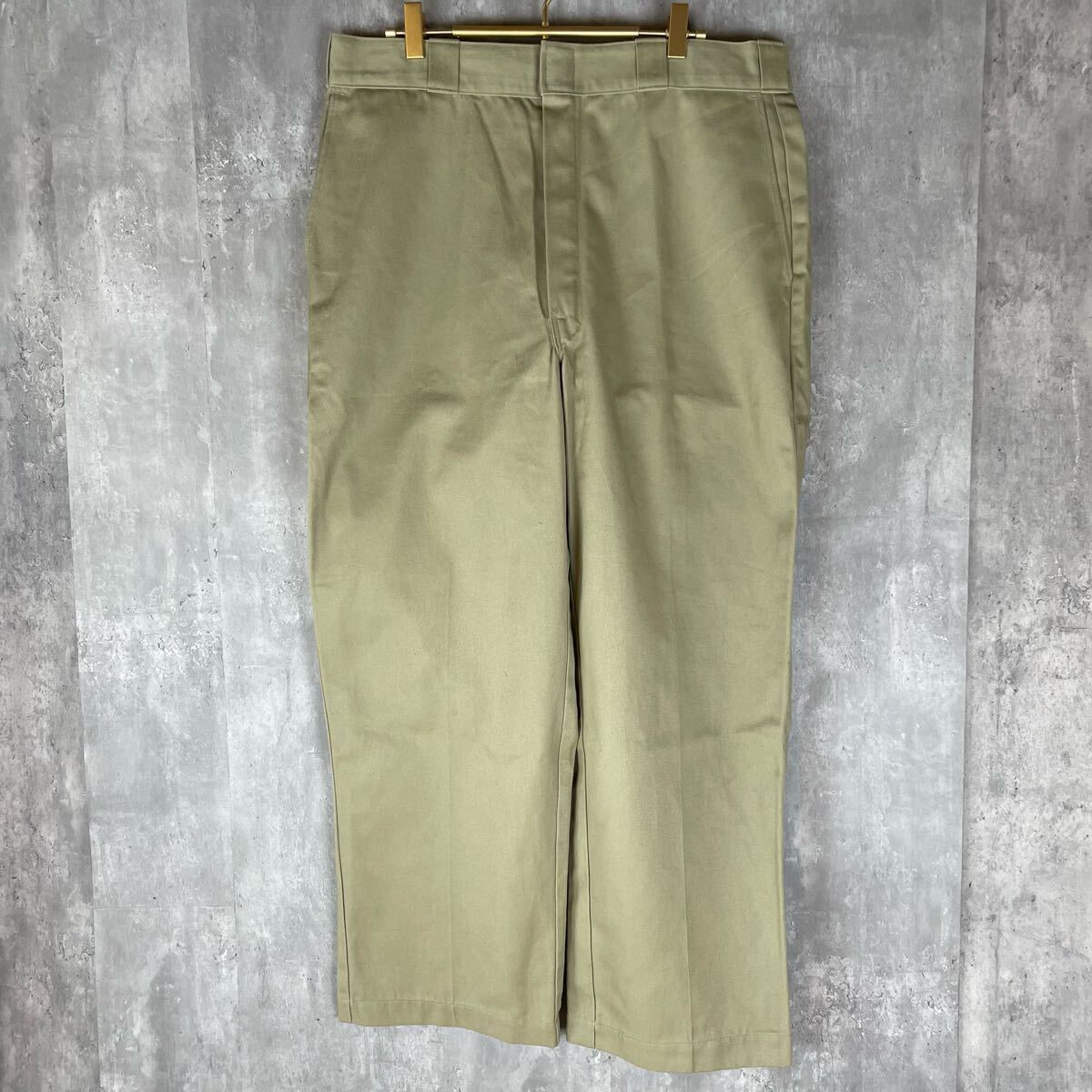 【USA製】Dickies 90's ワークパンツ アメカジW36 ベージュ パンツ ディッキーズ アメリカ製拍卖
