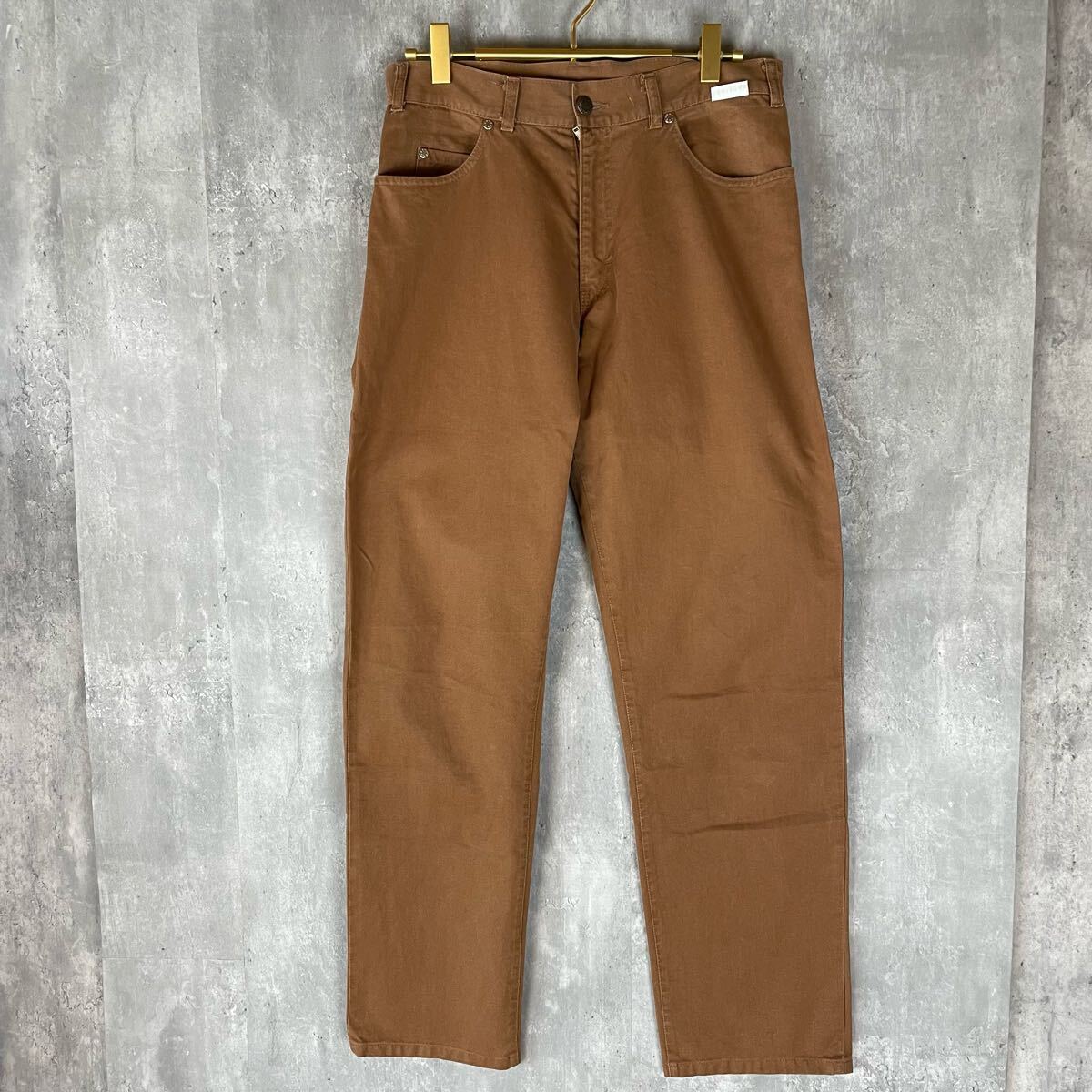 【ドイツ製】 KEMPEL 90's ワークパンツ アメカジブラウン ユーロ コットン パンツ ジーンズ ジッパーフライ拍卖