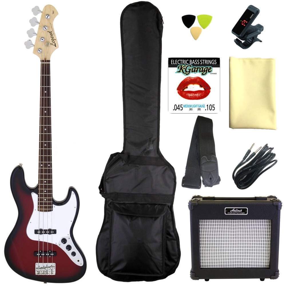 即決◆新品◆送料無料Legend LJB-Z RBS(Red Black Sunburst) 定番9点セット/ARIAアンプ拍卖