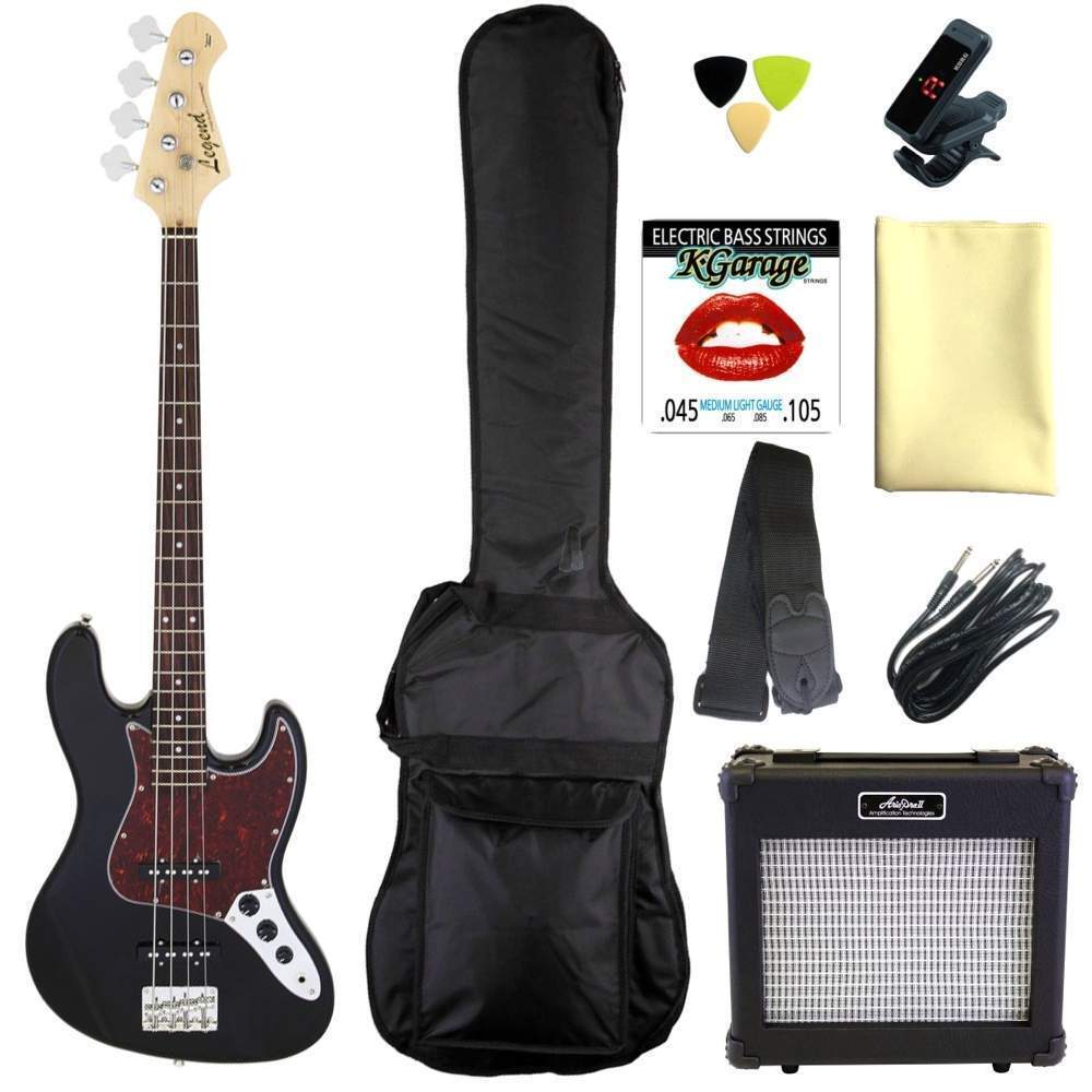 即決◆新品◆送料無料Legend LJB-Z TT BK(Black タートイズピックガード) 定番9点セット/ARIAアンプ拍卖