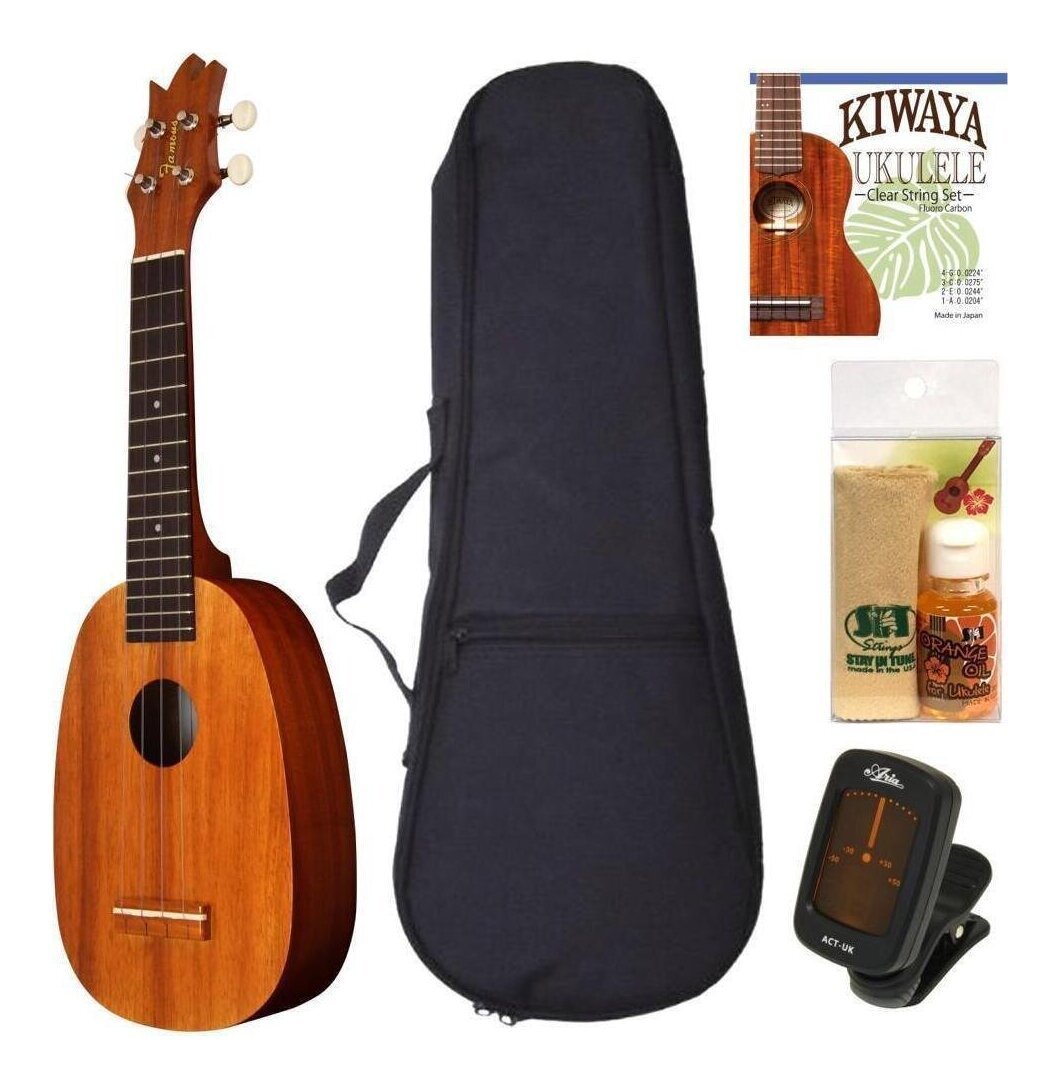 即決◆新品◆送料無料Famous FS-4PG/定番5点セット ソプラノウクレレ拍卖