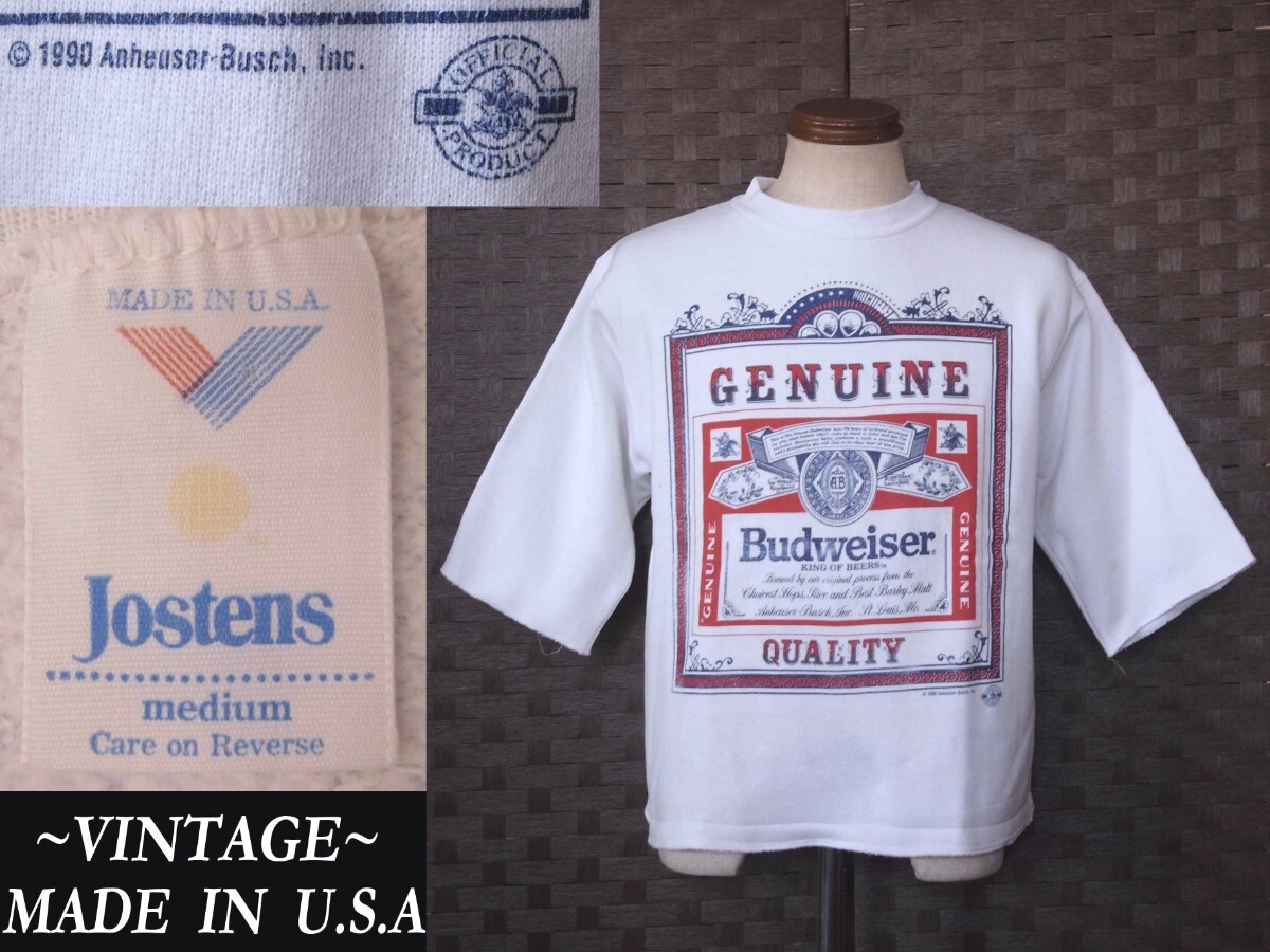 90s ビンテージ Budweiser バドワイザー VINTAGE オフィシャル sweat クアーズ champion マッコイズ RRL ウエアハウス model ネペンテス拍卖