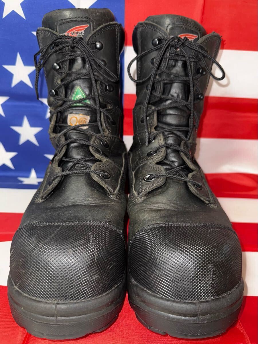 RED WING 3512 KING TOE MENS 8インチ 防水 CSA STEEL TOE 11.5Dインチ 29.5センチ BLACK ブーツ拍卖