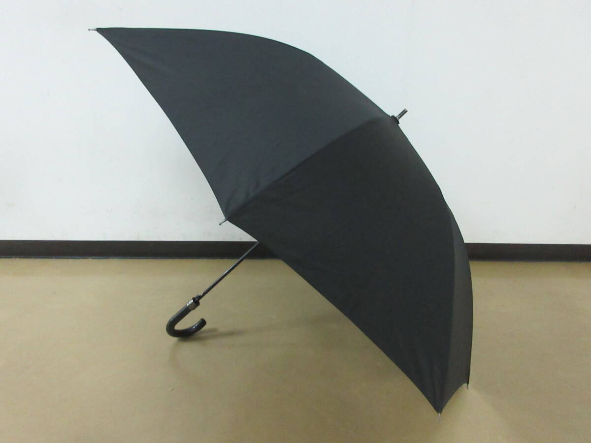 ( せ-A2-8027 )AIGIS 長傘 雨傘 雨具 ブラック 黒 メンズ 紳士用 大きめ 大判 全長88.5m 半径63cm 中古拍卖