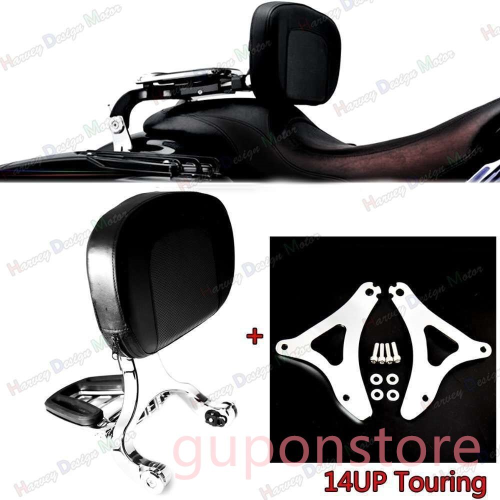 固定マウント&旅客背もたれエアディフレクターストリートグライドFLHXロードキング14-18拍卖