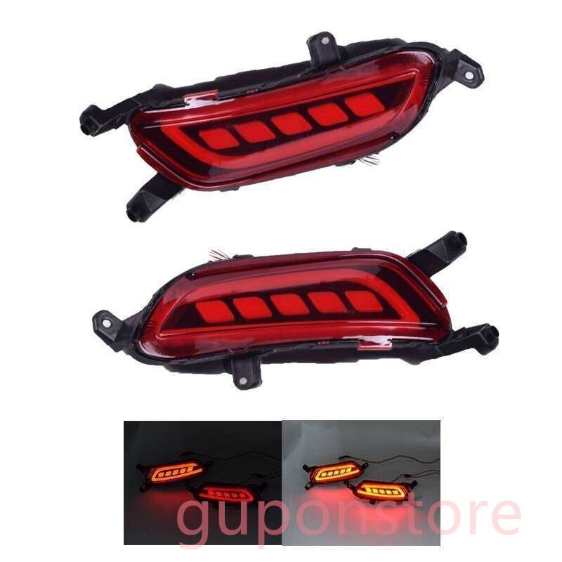 マツダ 2 個 DRL リアバンパーテールライトフォグランプブレーキライト DRL CX-3 CX3 CX 3 2013-2020拍卖