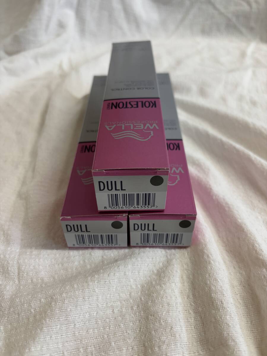 未使用品 WELLA ウエラ コレストンパーフェクト KOLESTON PERFECT DULL ダル 3本セット カラー剤拍卖