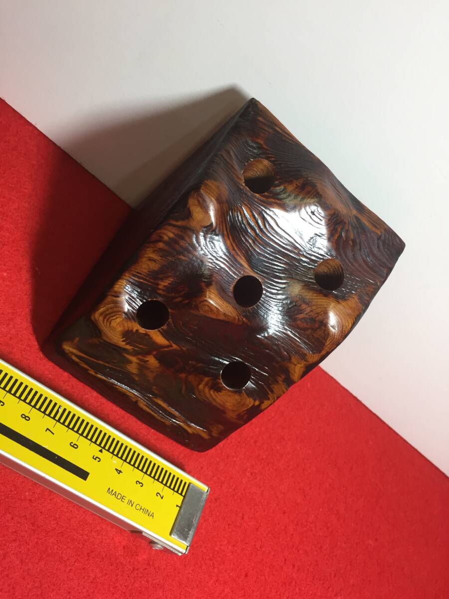格安!在庫処分! 124 鉛筆立て ペン立て スタンド 銘木屋久杉工芸品 インテリア家具 世界遺産拍卖