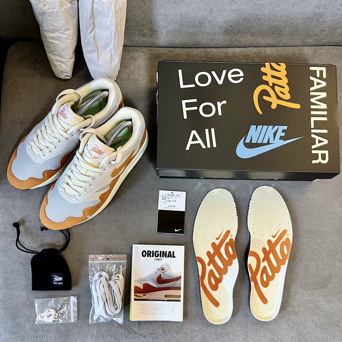 Patta パタ × Nike ナイキ Air Max 1 エアマックス1 Monarch モナーク US8.5 26.5cm拍卖