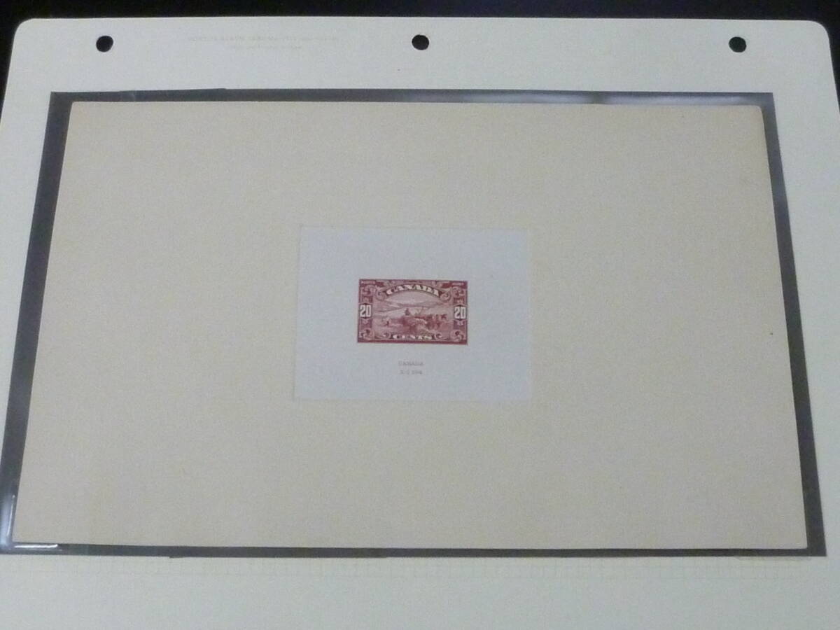 鉄道切手№5 カナダ 大型プルーフ 1928年 SC#177 「CANADA X-G-194」 稀品 ※説明欄必読拍卖