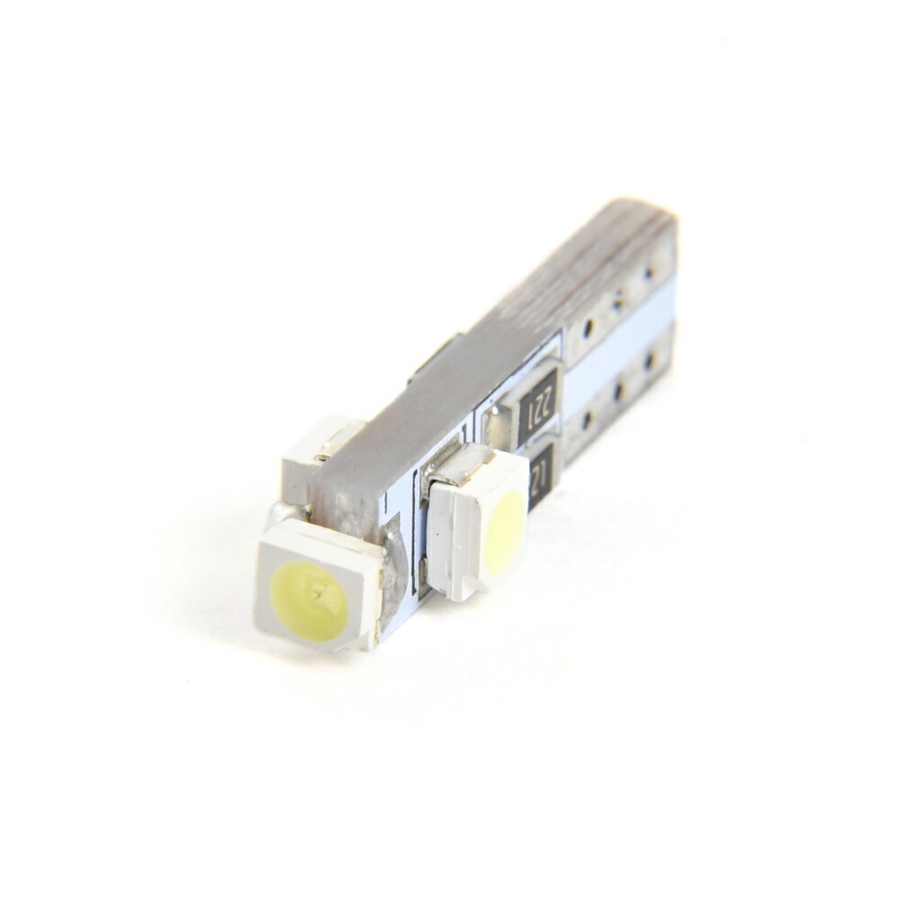 マジ明るいLED 12V 3面発光 T5 / T6.5 ウェッジ球 ホワイト 白 電球 メーター球 麦球 ムギ球 インジケータ 灰皿照明 バニティ拍卖