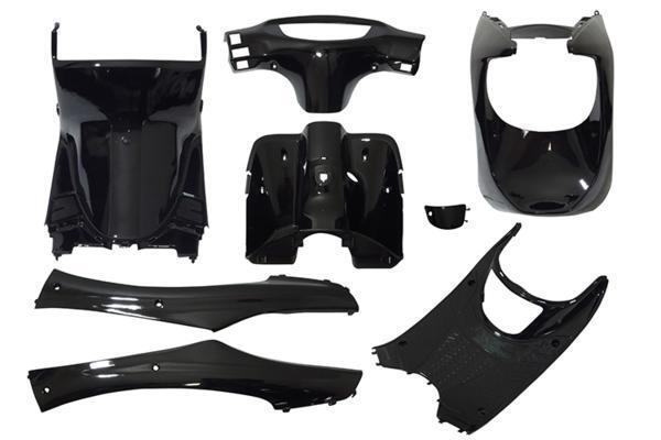 ライブディオ/ZX AF34/35 インナーカウル8点セット ブラック 艶あり フェンダー ステップボード バイクパーツセンター拍卖