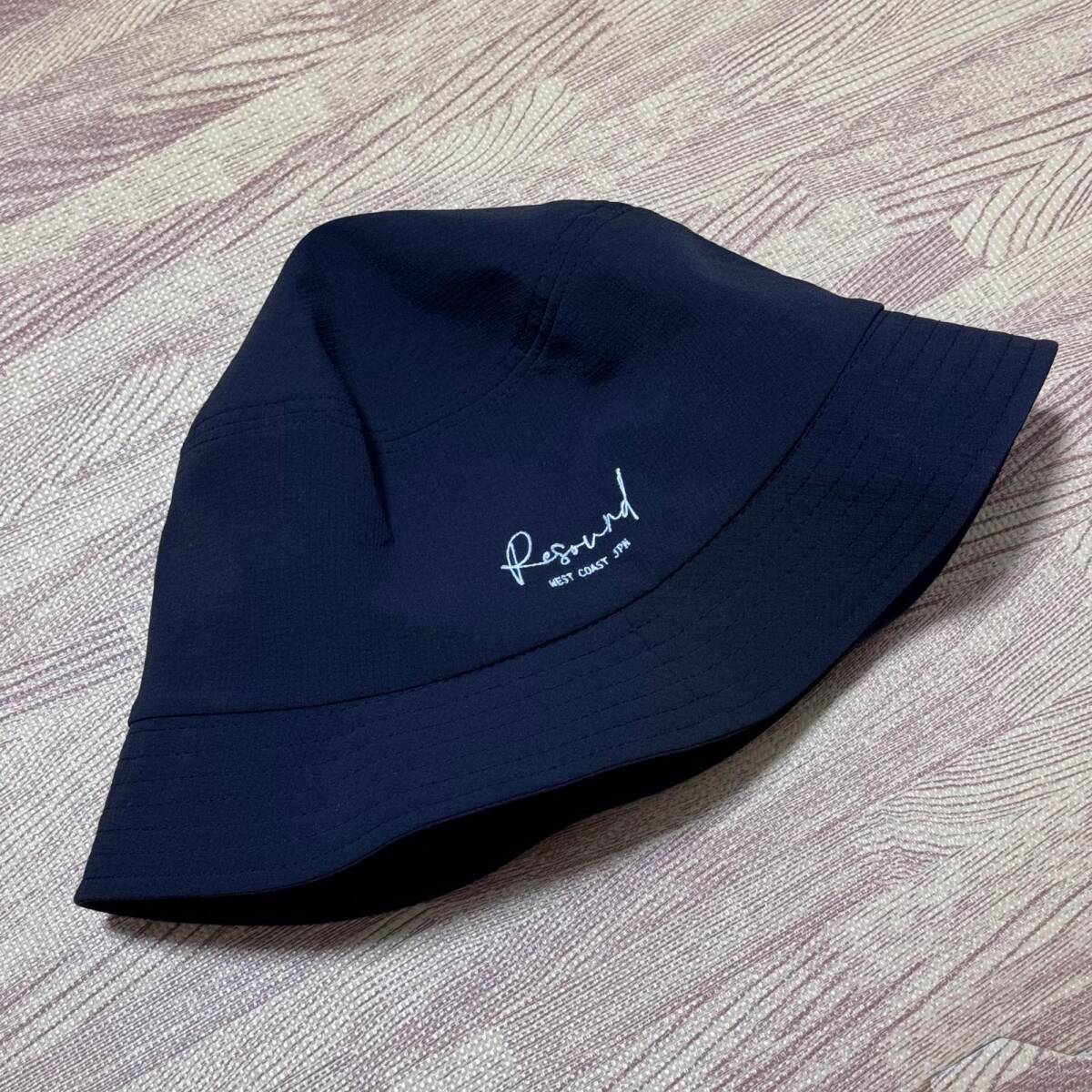 リサウンドクロージング ロゴ刺繍 バケットハット 定価9,900円 送料230円〜 タスランタフタ 帽子 アクセサリー メンズ 黒 RESOUND CLOTHING拍卖