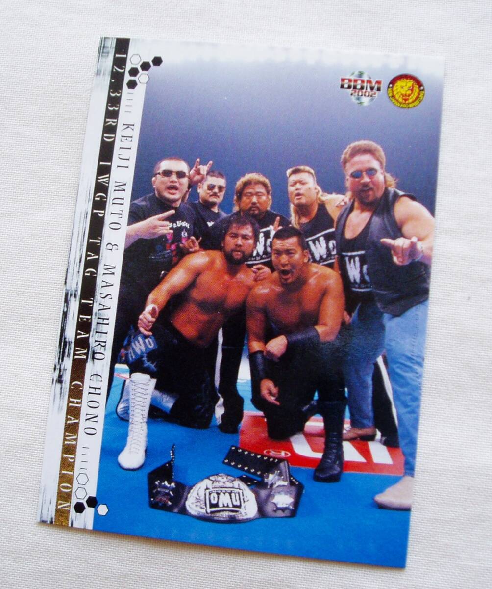 nWoジャパン 蝶野正洋 武藤敬司◆BBM2002 新日本プロレス スコットノートン 天山広吉 ヒロ斎藤 RE拍卖