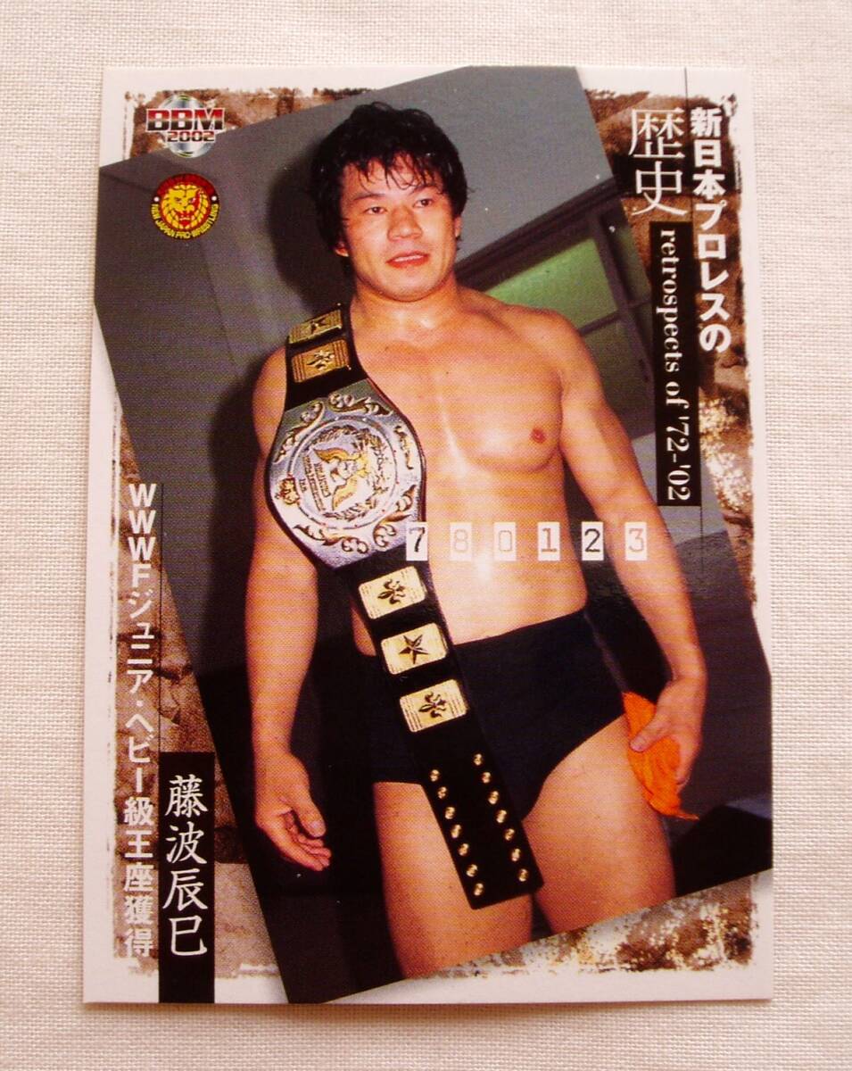 藤波辰巳 WWWFジュニアヘビー級王座獲得■BBM2002 新日本プロレスの歴史 藤波辰爾 炎の飛龍 MSGマジソンスクエアガーデン RE拍卖
