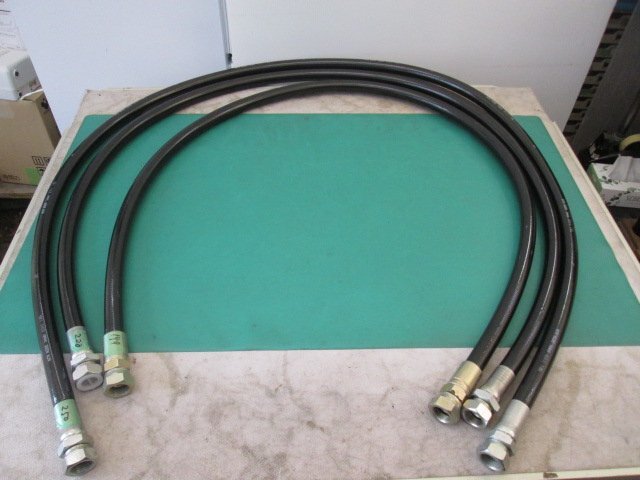 ニッタ NITTA MOORE 油圧ホース 全長:199cm,220cm,250cm 各1本 合計3本 ホース:N3130-12(0419DI)7AT-1拍卖