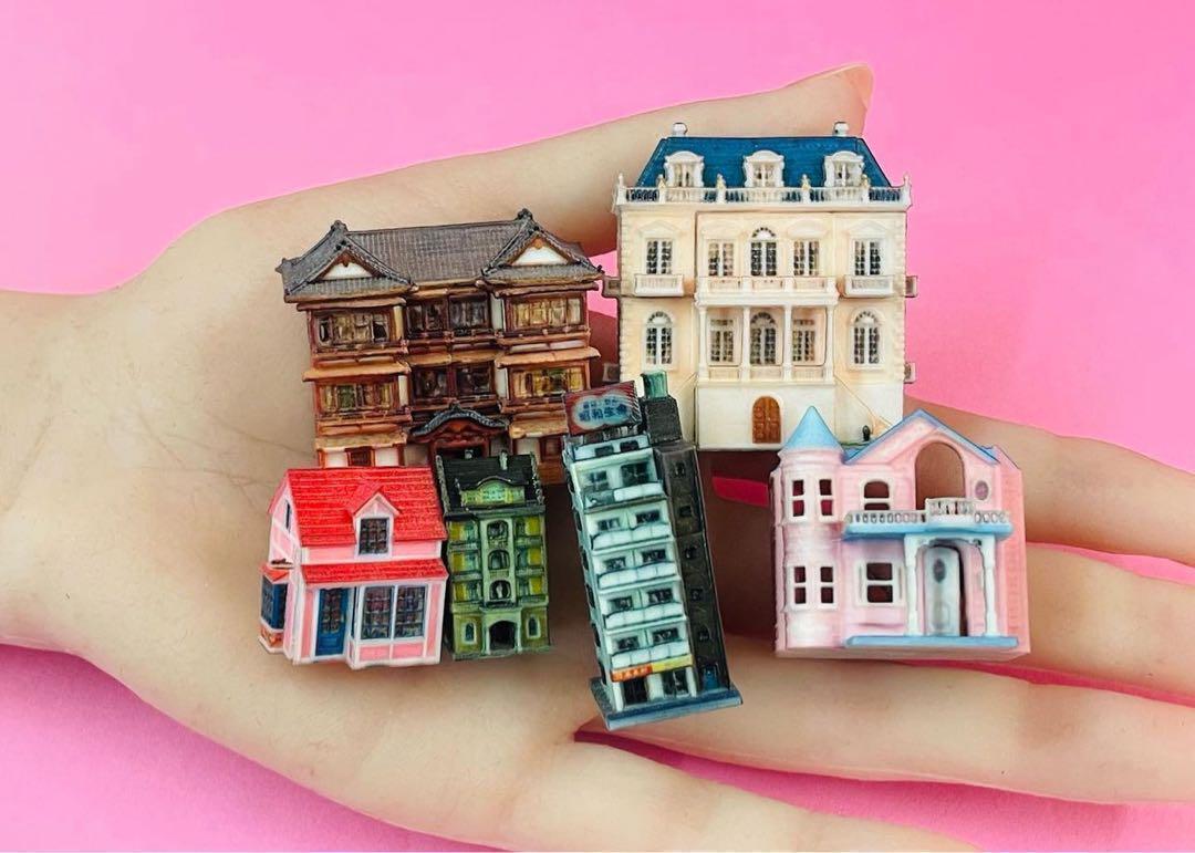 ミニチュア ドールハウス フィギュアに 1/64より小 ジオラマに ミニミニドールハウス ミニドールハウス リカちゃんに 完成品拍卖