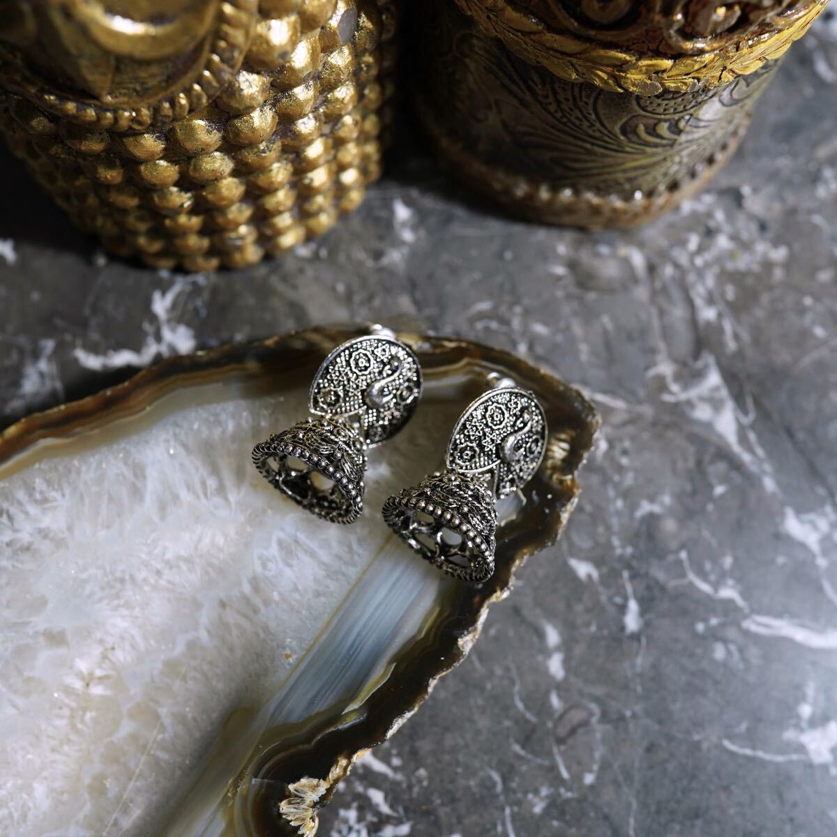 USA VINTAGE METAL OBJECT DESIGN EARRING/アメリカ古着メタルオブジェクトデザインピアス拍卖