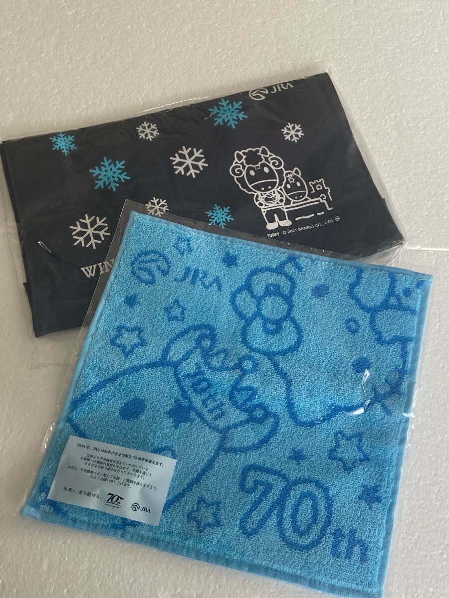 JRA 70周年記念タオルハンカチ WINS SAPPORO ミニトートバッグ拍卖