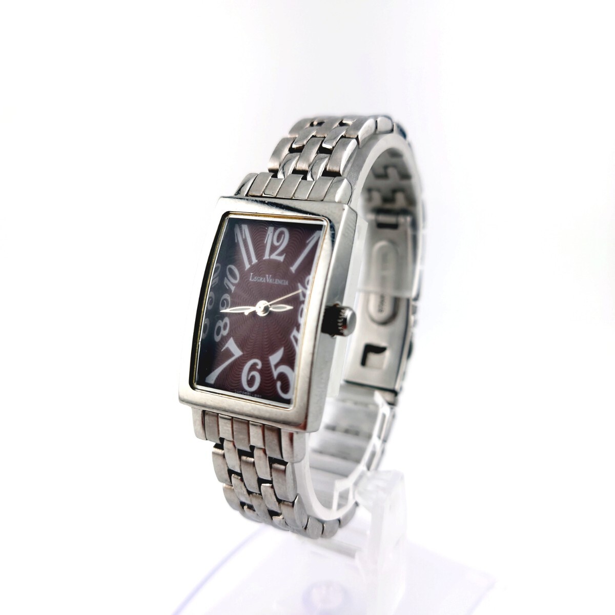 中古 1500円スタート REGRA VALENCIA レグラバレンシア ユニセックス稼働品 三針腕時計 ブラウン文字盤【クリックポスト便】拍卖